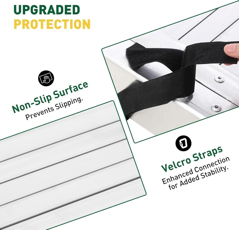 Aluminum Telescoping Work Plank 440Lb Extension Boards Adjustable Scaffold Plank gallery