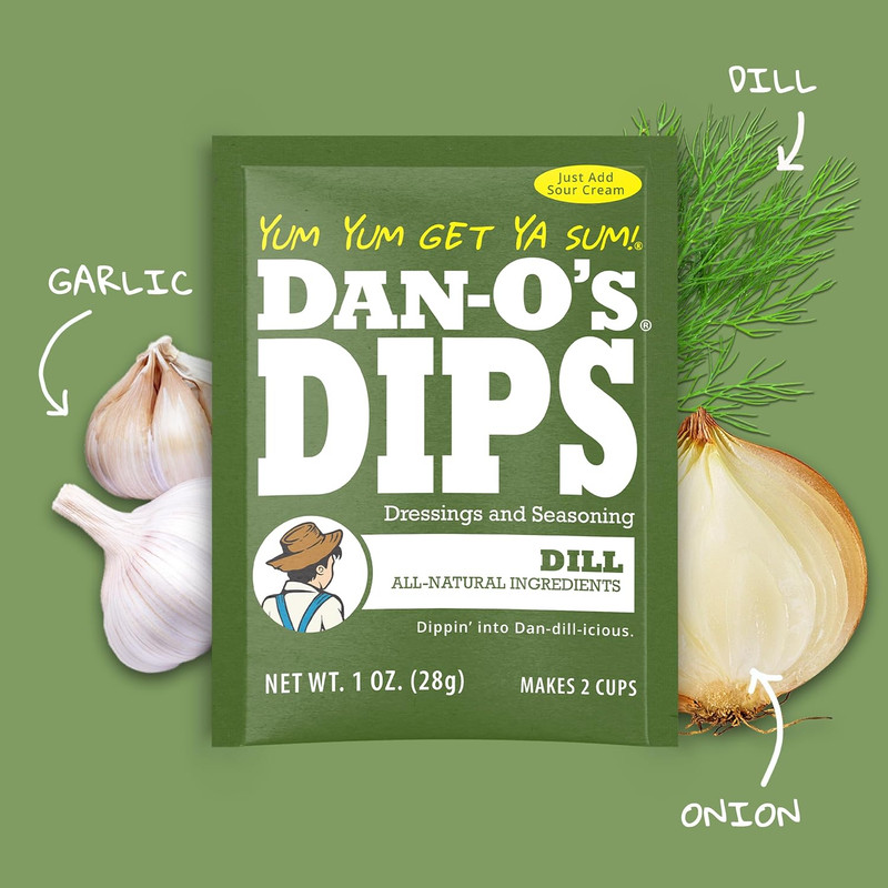 Dan-O’S Dips Variety Pack (8 Pack) – Ranch, Mexi-Ranch, French Onion & Dill Dip gallery