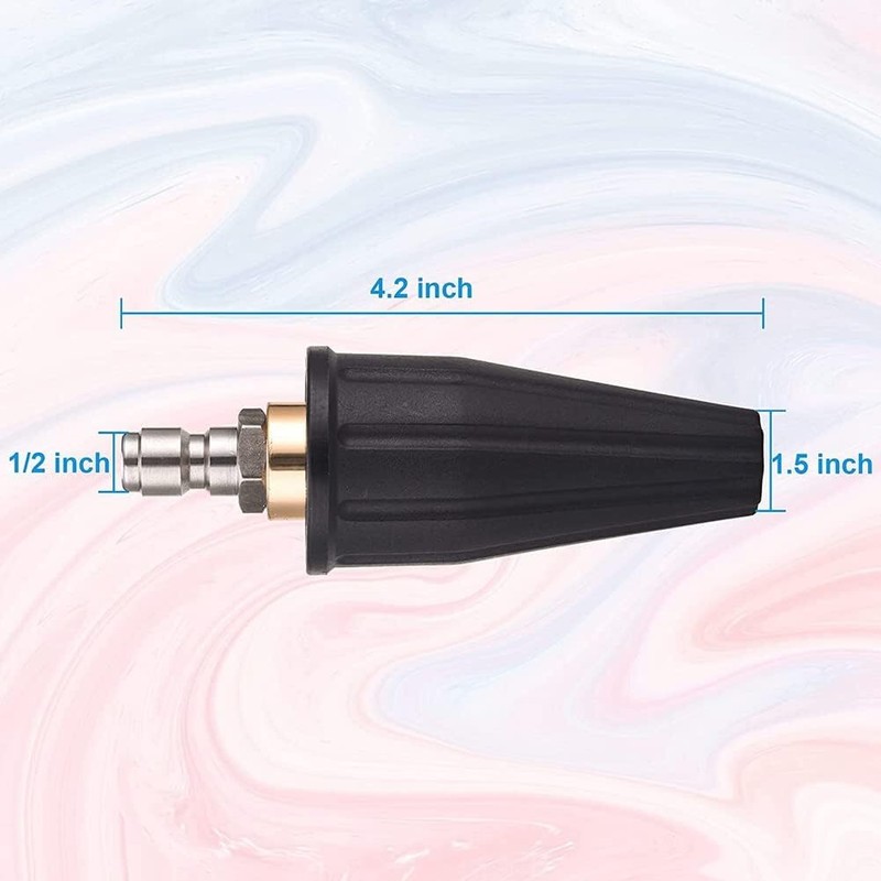 4.0GPM High Pressure Washer Rotating Turbo Nozzle Spray Tip 4000PSI 1/4" Quick gallery