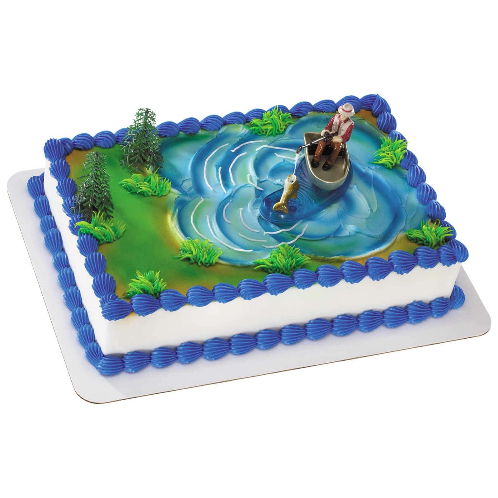 DecoPac Fisherman with Action Fish DecoSet Cake 3 Piece Set, Multicoloured gallery