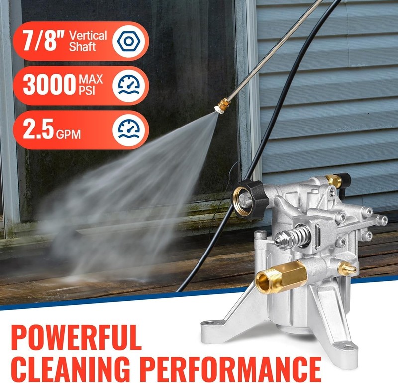 Adjustable Unloader Pressure Washer Pump - MAX 3000 PSI, Easy Start Design gallery