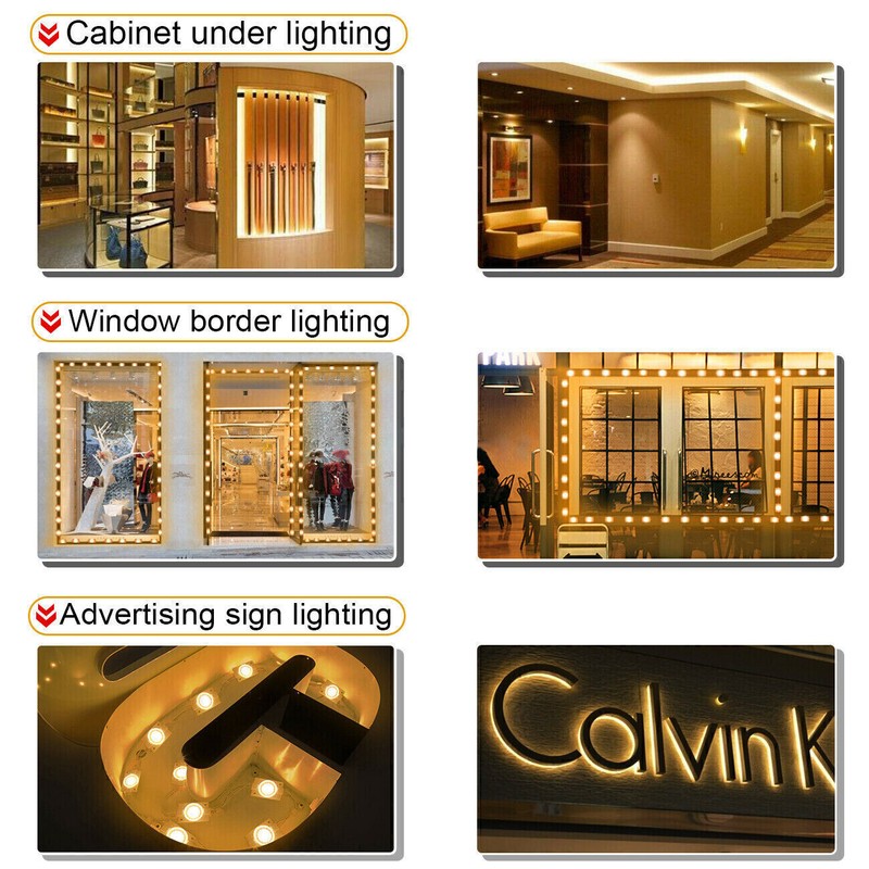 20PC~200PCS COB Module 1 LED Light IP65 Waterproof Super Bright Sign Lamp DC 12V gallery