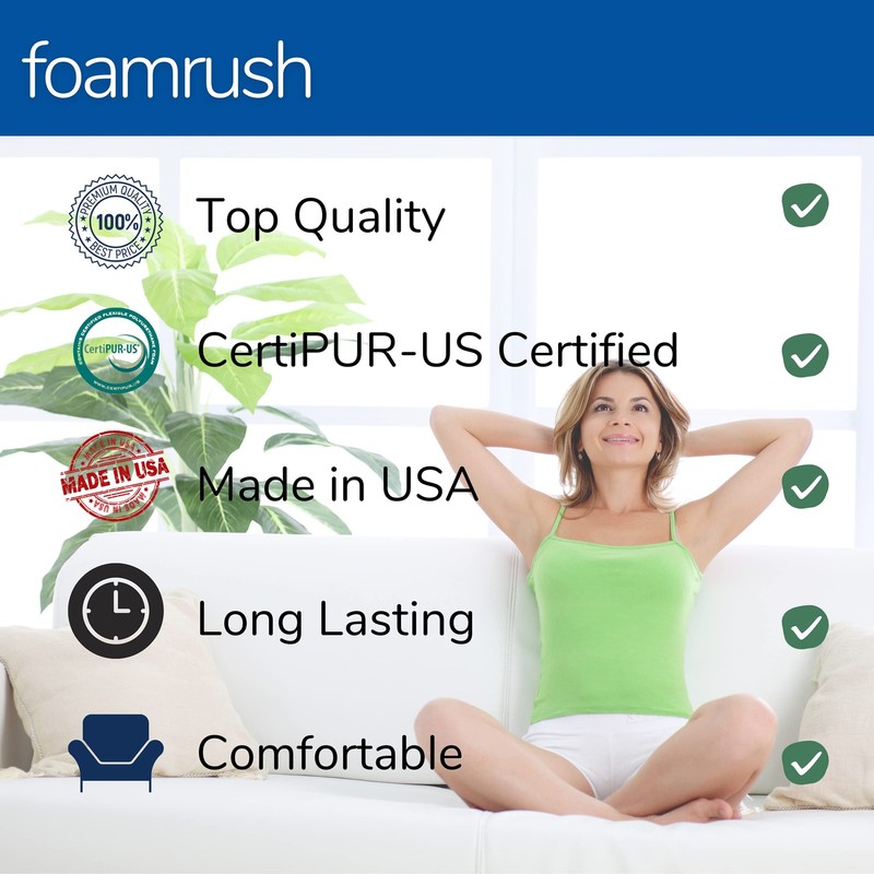 FoamRush 6Inch Bunk 30" x 72" Gel Memory Foam RV Mattress Replacement gallery
