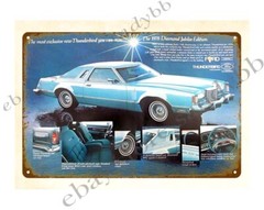 1978 Thunderbird Diamond Jubilee Edition car auto metal tin sign art work
