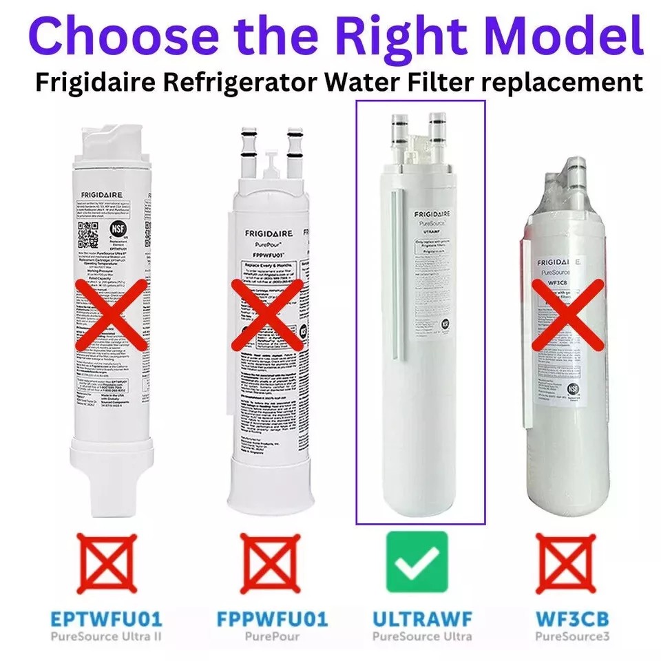3 Pack ULTRAWF Frigidaire Ultra PureSource Refrigerator Water Filter US Stock gallery