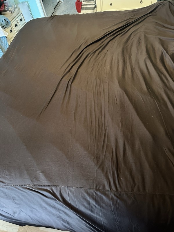 Sheex KING Flat Sheet Poly Stretch Espresso Brown 108 x 96 in gallery