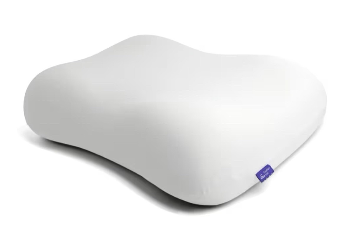 NEW Cushion Lab Deep Sleep Pillow - Ergonomic Contour - Calm Grey - Side Back gallery