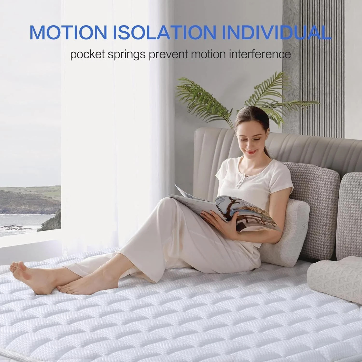 EGOHOME 14 Inch King Size Memory Foam Mattress for Back Pain, Cooling Gel Mattre gallery