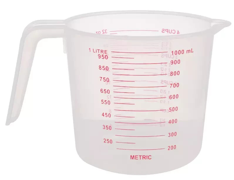 Large 4-Cup Capacity Clear Plastic Measuring Cups 2 PACKOpens in a new window or gallery