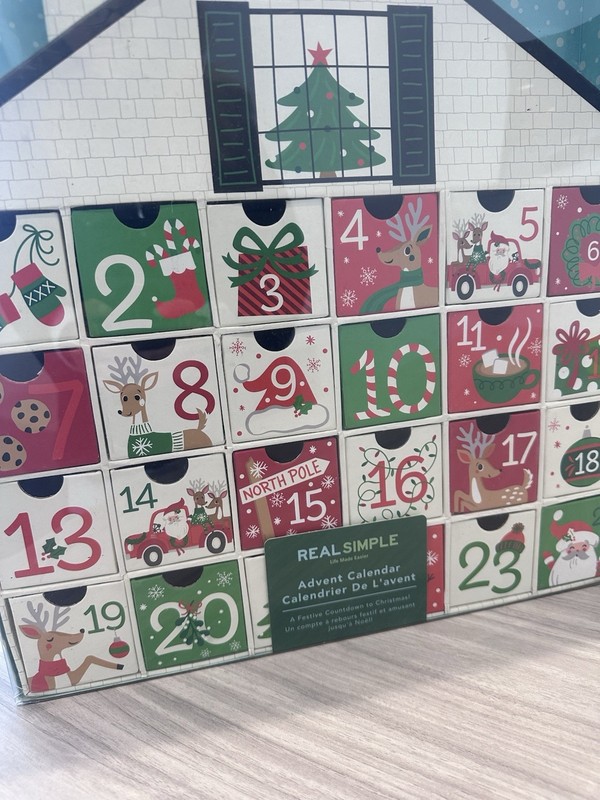 Real Simple 24-Day Customizable DIY Christmas Countdown Advent Calendar House gallery