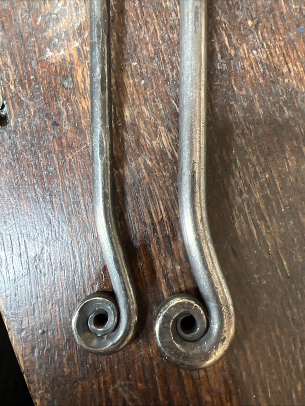 Fiddlehead/Treble Clef Stainless Serving Lot 7 Pieces Blackened Handle “GS” gallery