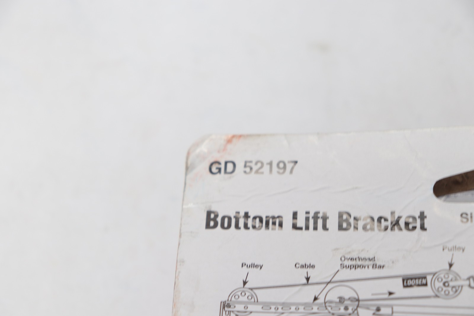 (2-Pk) Prime-Line Bottom Lifting Brackets White GD 52197 gallery