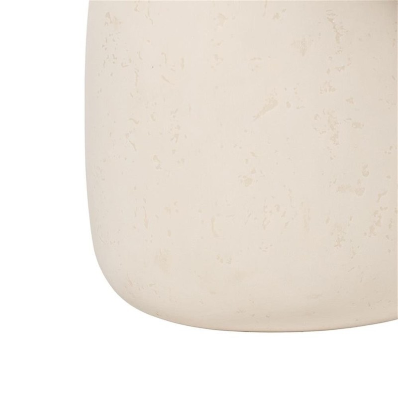 Pemberly Row Contemporary Cream Round Coffee Table - 33.9"W x 33.9"D x 15.7"H gallery