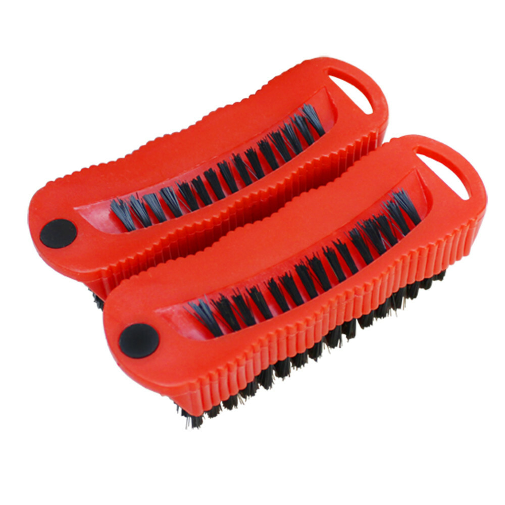 2 Pc Combo Fingernail Brushes Scrubbing Scrub Brusher Finger nail Brush 5'' Long gallery
