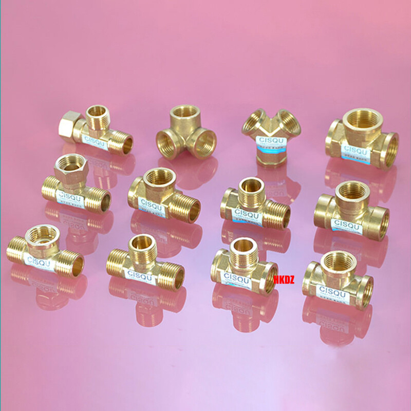 Brass Female Male Thread Fitting Pipe Connector Direct/Elbow/Tee/Reducer Adapter gallery