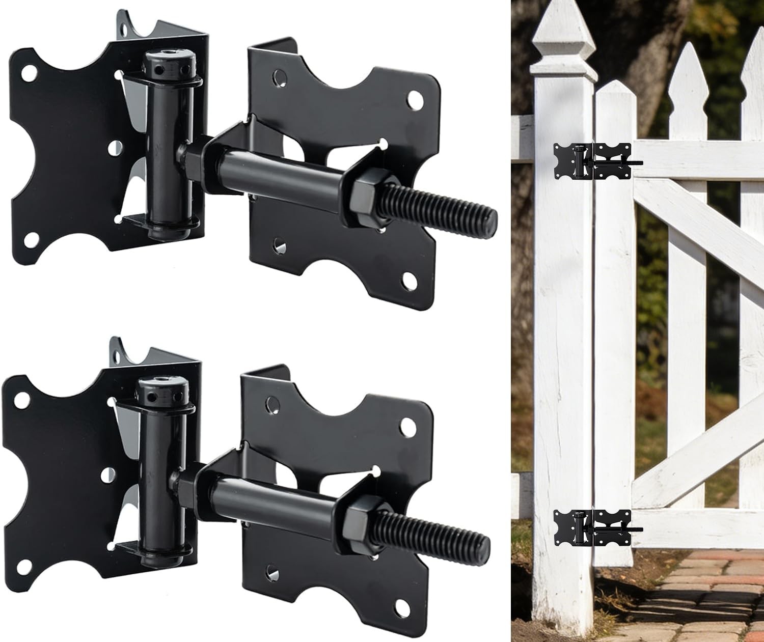 Self Closing Gate Hinges, Heavy Duty Gate Hardware Vinyl Door Closer Hinges, ... gallery