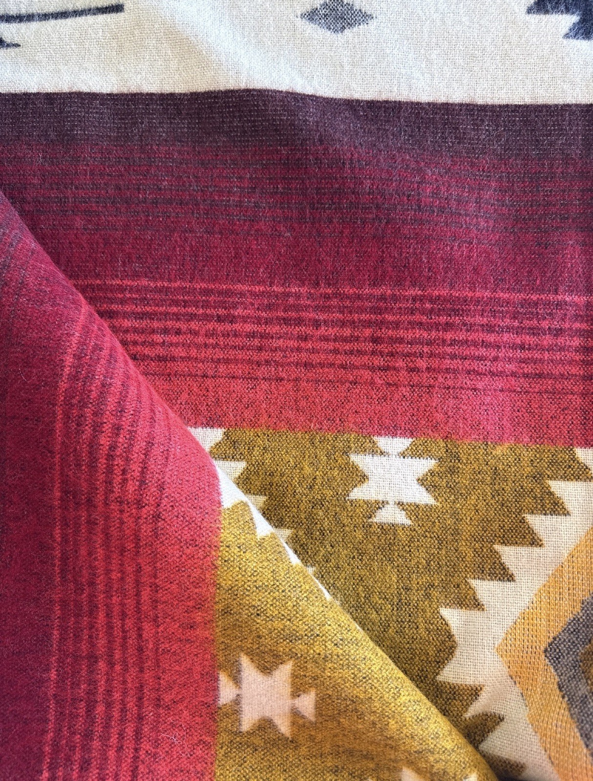 Alpaca Blanket - Cozy Colorful Native Pattern Throw - Made in Ecuador - 20261 gallery