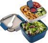 Freshmage Salad Lunch Container To Go, 52-oz Salad Bowls with 3 Compartments, Sa gallery