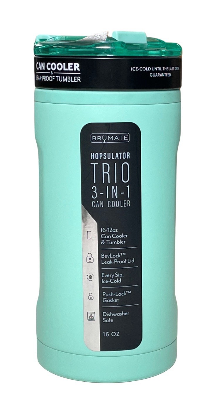 Brumate 12-16oz Hopsulator TRIO 3 in 1 Can Cooler Leakproof Tumbler Mint Green gallery