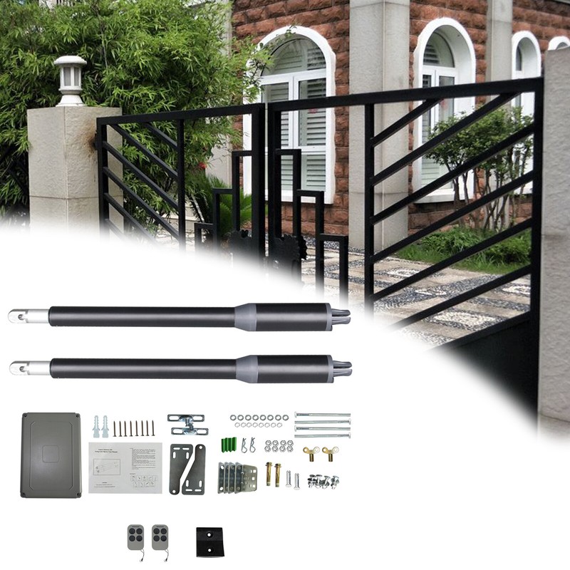 Electric Automatic Arm Dual Swing Gate Opener Heavy Duty Kit Remote Control NEW gallery