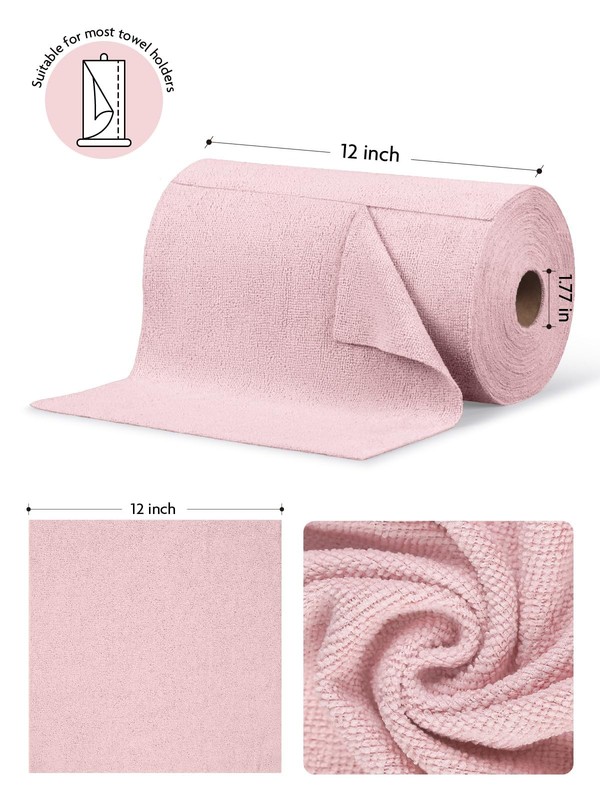 Microfiber Cleaning Cloth Roll -75 Pack, Tear Away Microfiber Towels, 12" x 1... gallery