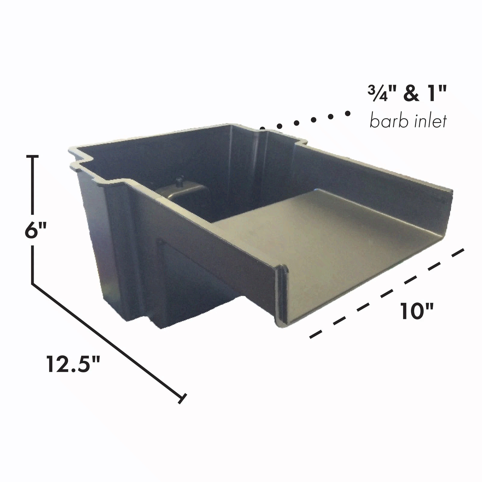10" Waterfall Spillway Kit for ponds up to 1000 gal, 500 GPH Pump, 10' Tubing gallery