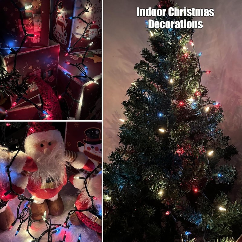 HISHINY Red White Blue Mini String Lights 21ft 100 Count Free Ship gallery