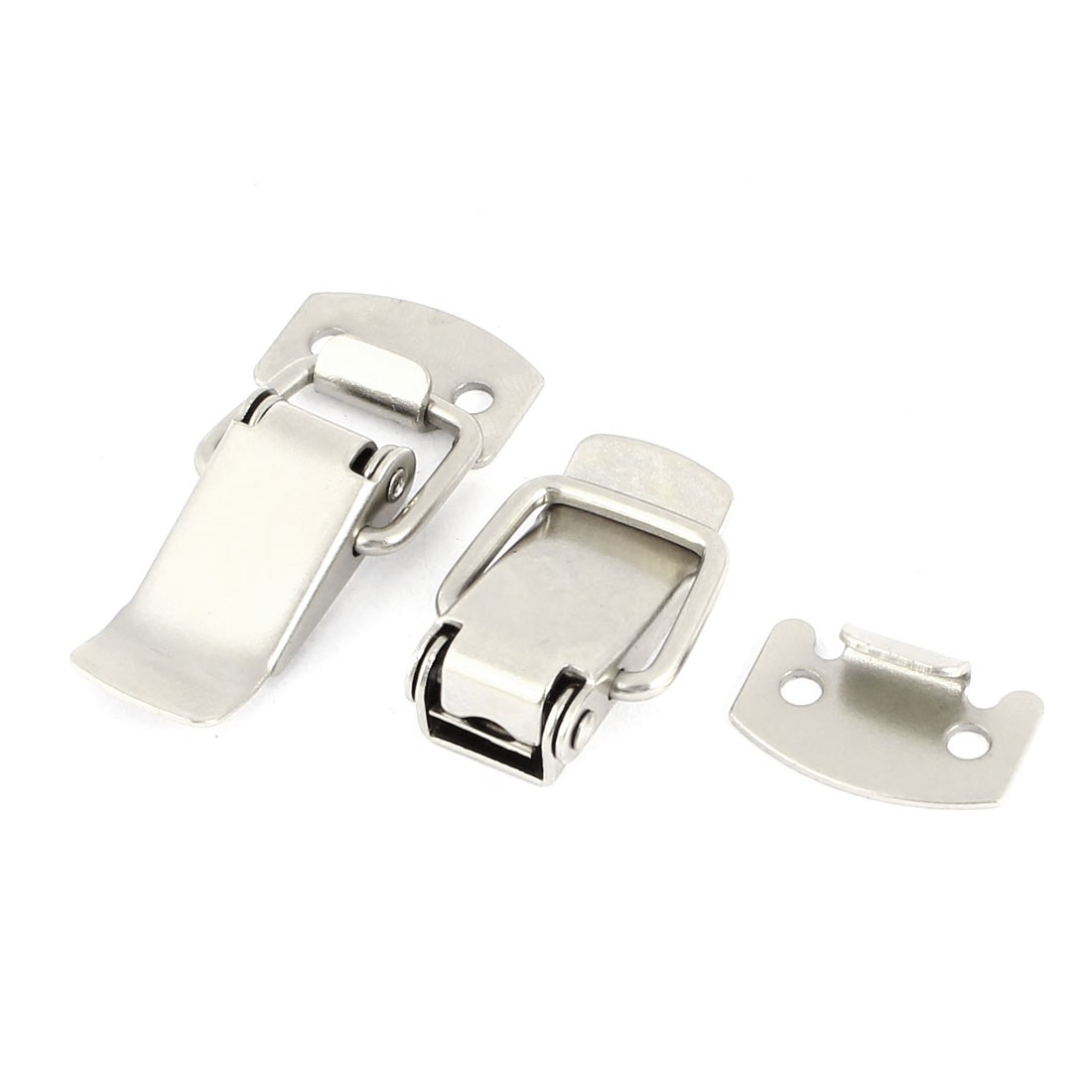 2 Set 4cm Stainless Steel Spring Loaded Straight Loop Catch Toggle Latch gallery