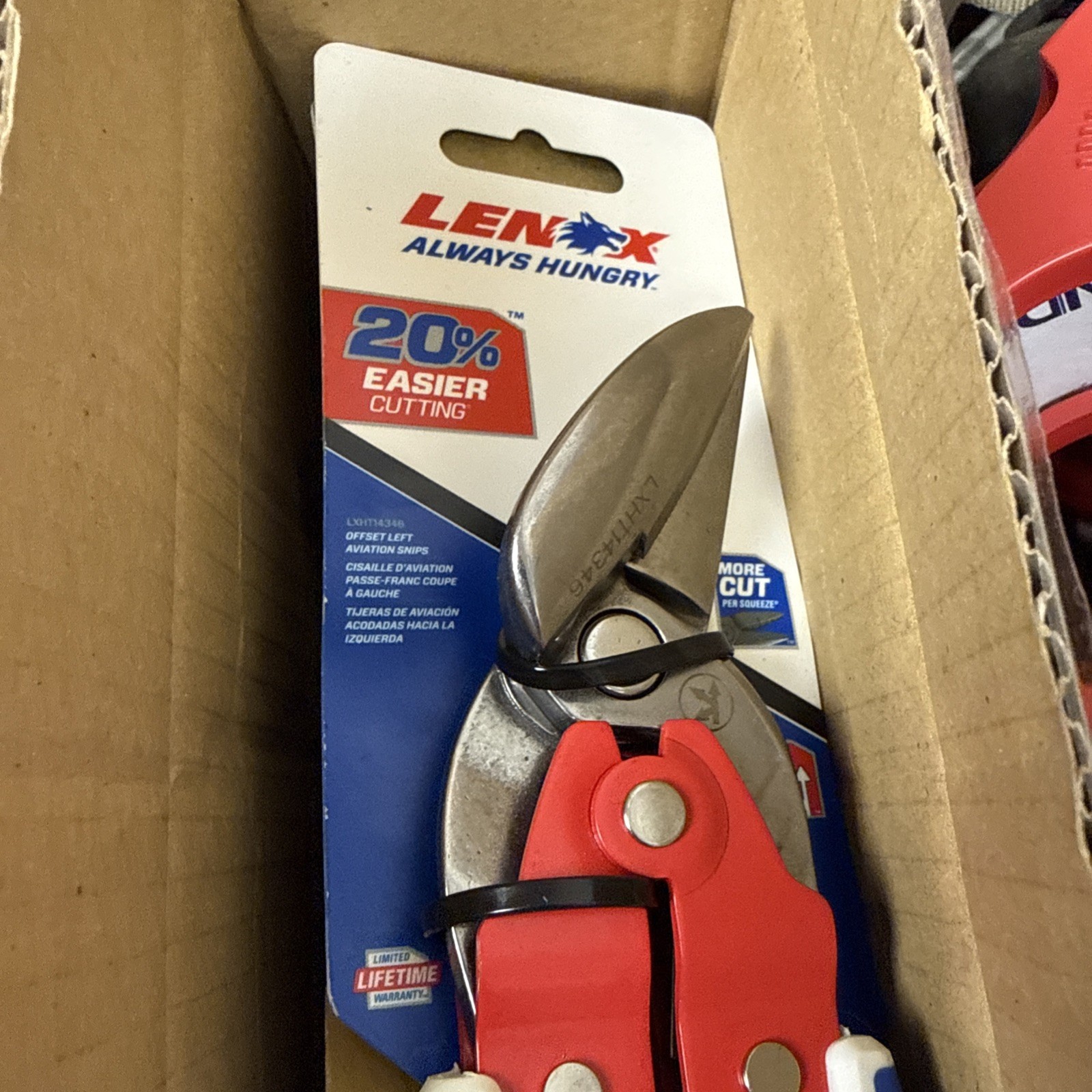 Lenox Offset Snip: Right, 9 1/2 In. Overall Length, Steel, HVAC 206 Offset Right gallery