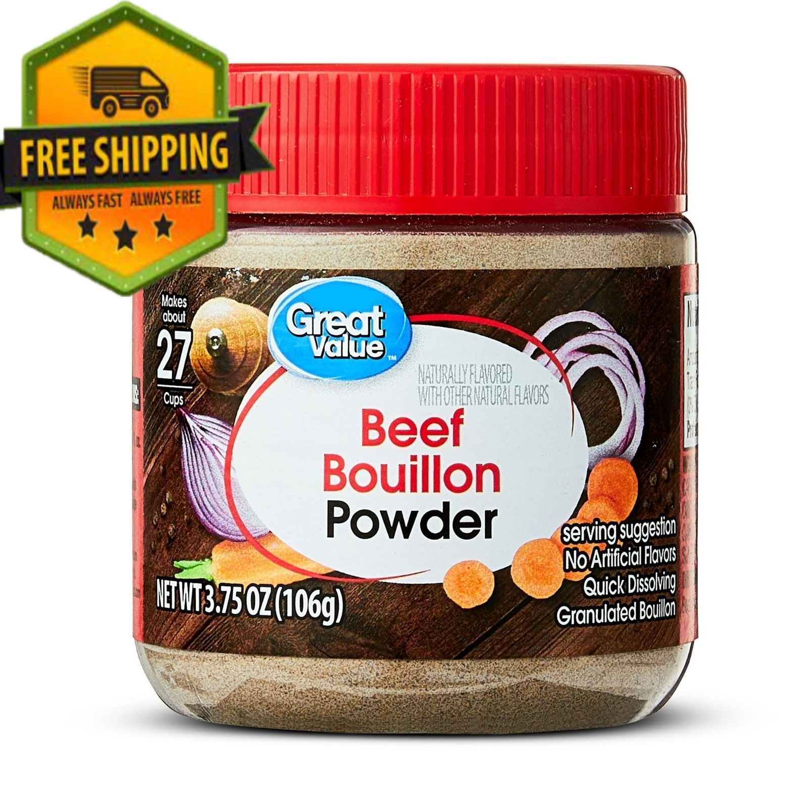 Great Value Beef Bouillon Powder, 3.75 oz Jar gallery