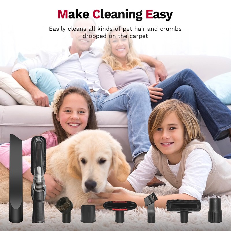 Universal Vacuum Attachments & Brushes, 8Piece Small Portable Shop Vac Access... gallery