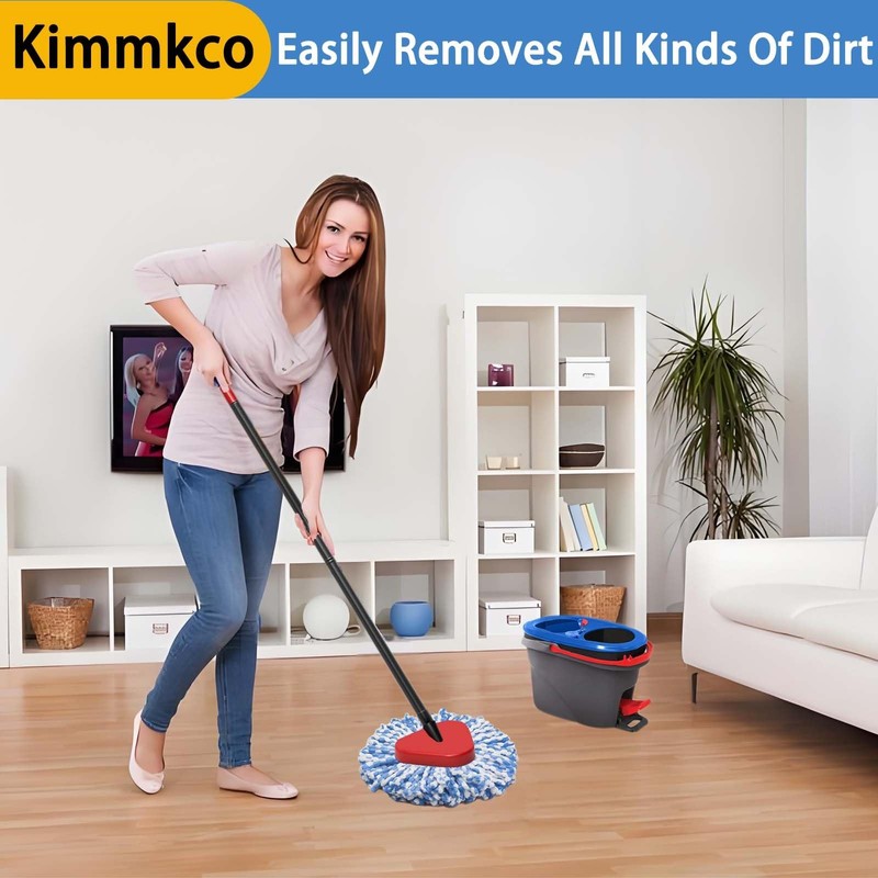 6-Pack Mop Head Replacement for O-Cedar 2-Tank RinseClean Spin Mop Microfiber gallery