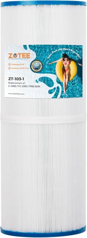 High-Efficiency Hot Tub Filter - Durable Trilobal Fabric, 50 sq.ft Filtration gallery