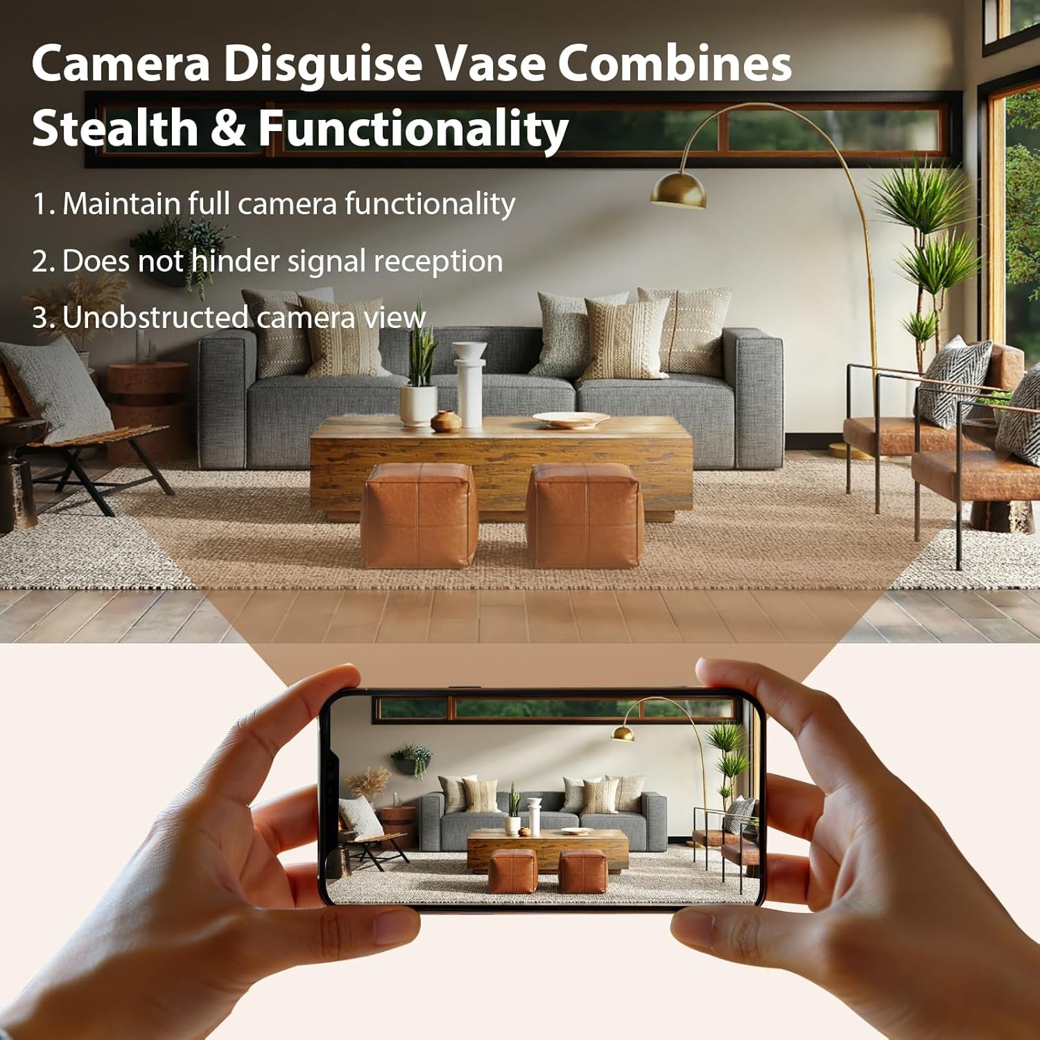 Camera Disguise Vase Compatible with Ring Indoor 2nd Gen Camera gallery