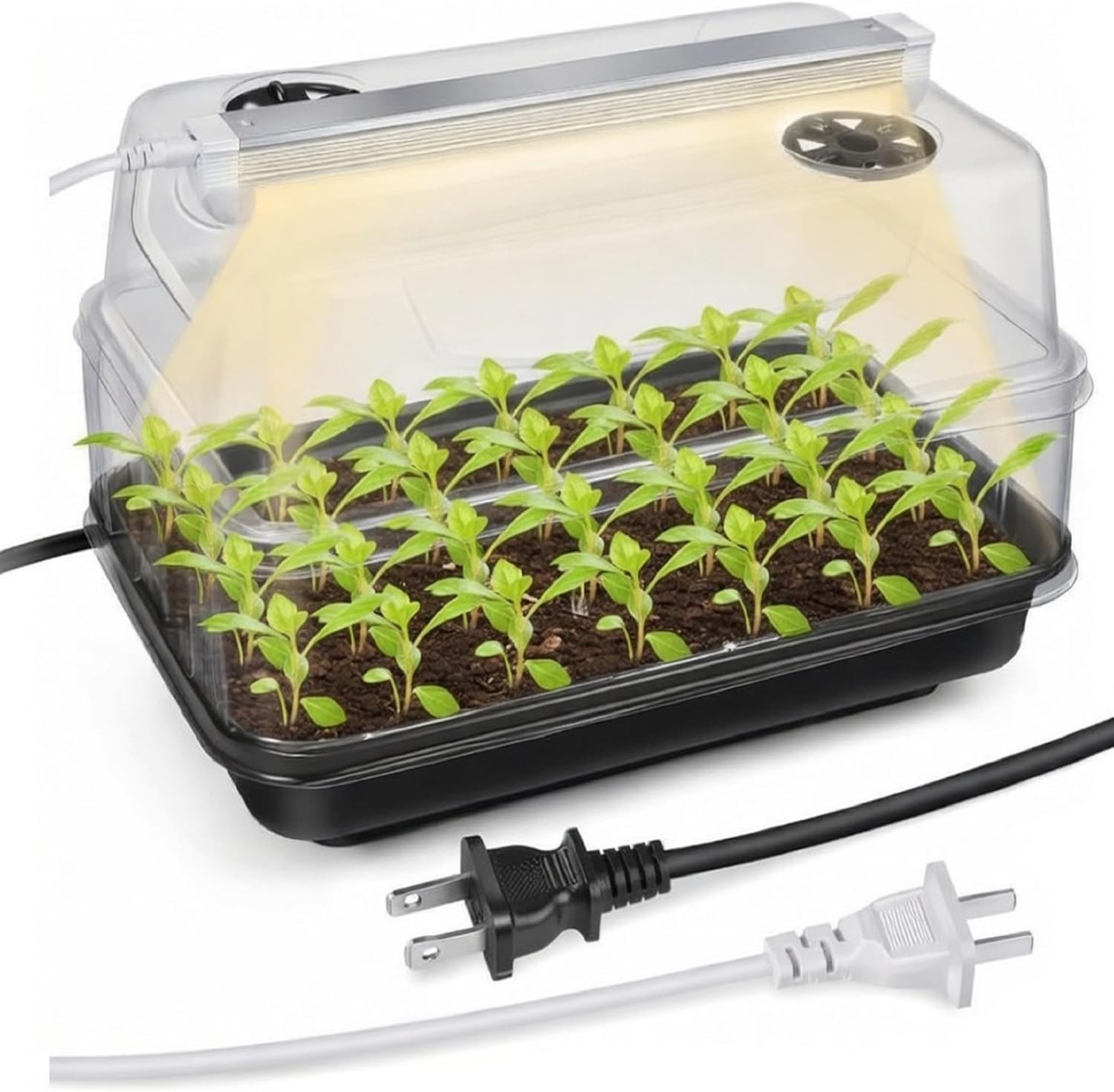 Seedling Propagation Kit with Heating Tray Grow Light 15 Inch Adjustable gallery