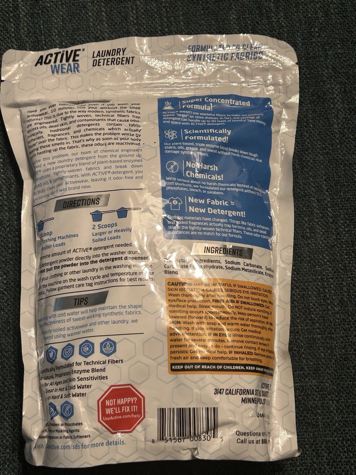 Active Wear Laundry Detergent & Soak - Formulated for Sweat and Workout Clothes gallery
