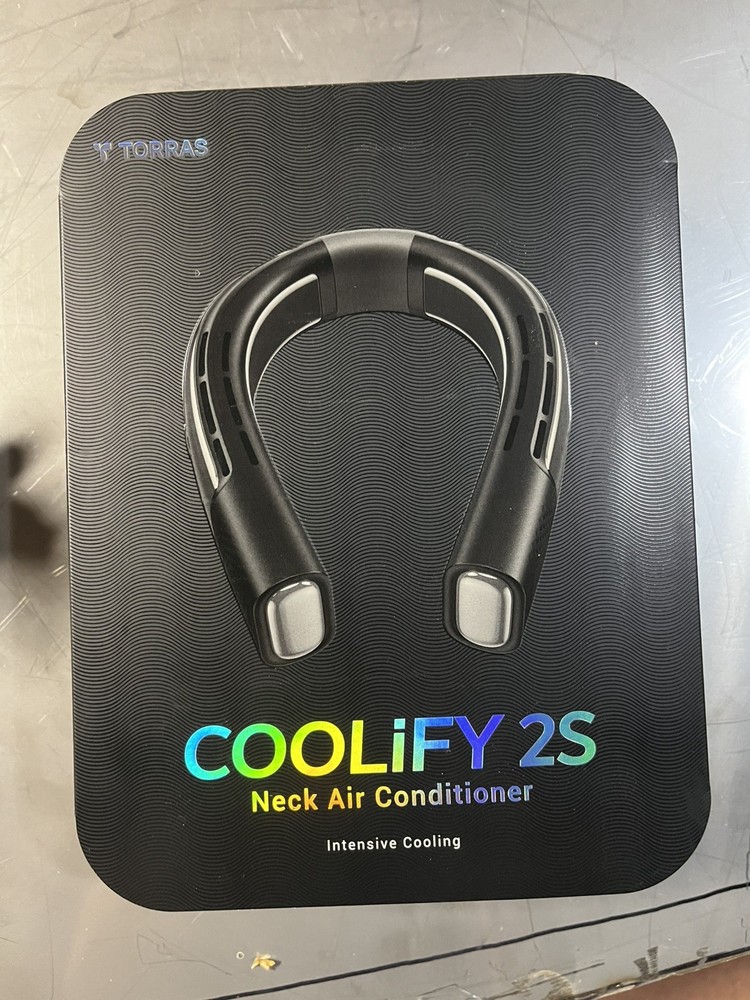 TORRAS Coolify 2S Personal Bladeless Black Neck Air Conditioner, Heater & Fan