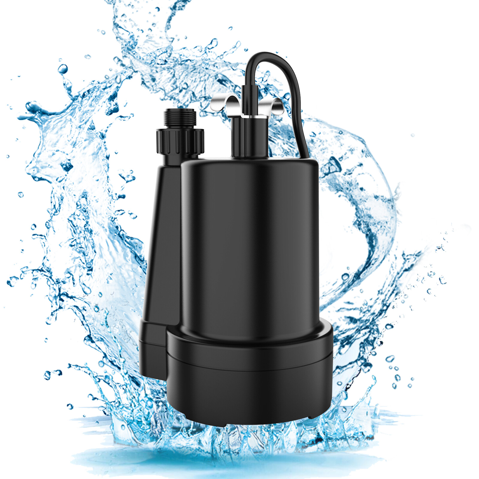 1/3 HP 2400GPH Portable Utility Pump Thermoplastic Sump Pump with 10 FT Cord gallery