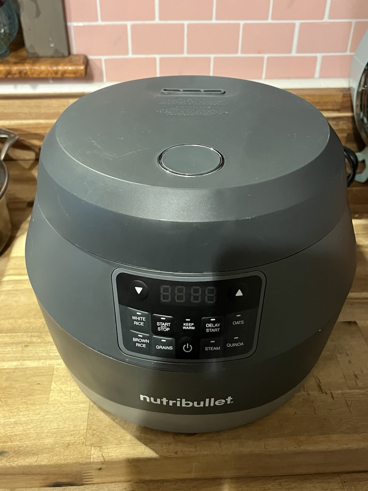 Nutribullet EveryGrain Rice Cooker NBG50100 10 Cup Gray Tested Works Great! gallery