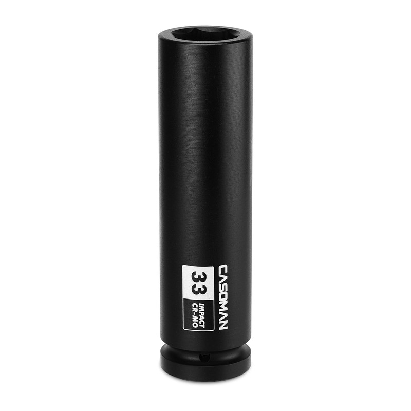 33mm Extra Deep Impact Socket, 1" Drive, 6-Point, 8-Inch Long, Metric CR-MO gallery