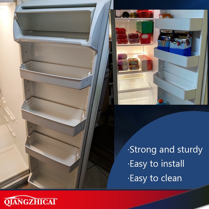 Compatible with Kenmore Whirlpool Refrigerator White Shelf Bin 4 Packs gallery
