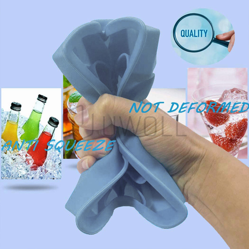 Silicone Big Ice Cubed Maker Large Cube Square Tray Molds Whiskey Ball Cocktails gallery