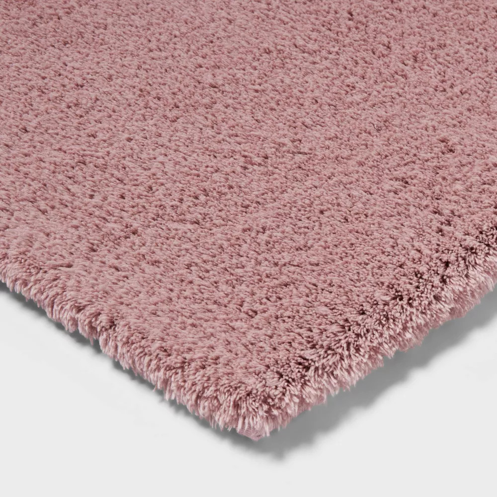 24"x60" Spa Plush Bath Rug Mauve - Threshold gallery