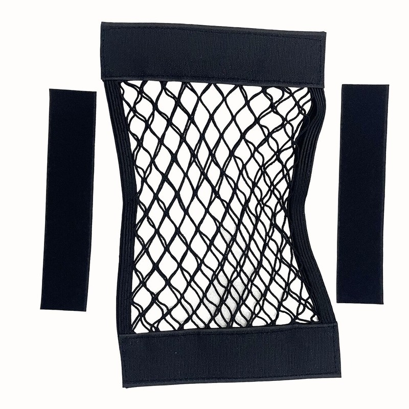 1PC Universal Black Car Storage Net 38*25CM Double Layer Car Storage Bag gallery