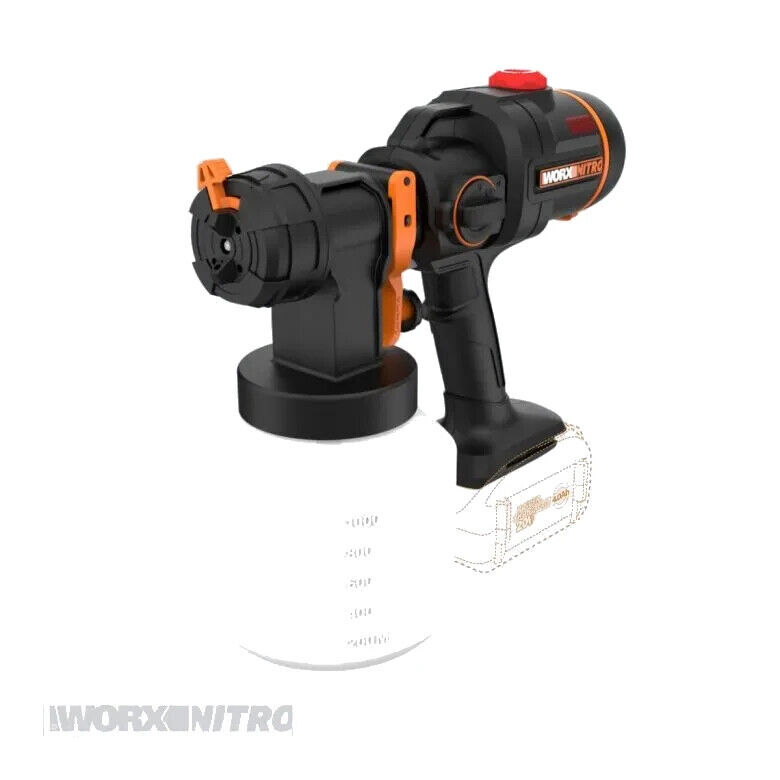 WX020L.9 WORX Nitro 20V Cordless Paint Sprayer with Brushless Motor - Tool Only gallery