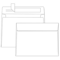 1000 Pack White A2 Envelopes Self Seal, Goefun Printable 4.5×5.75, white a2