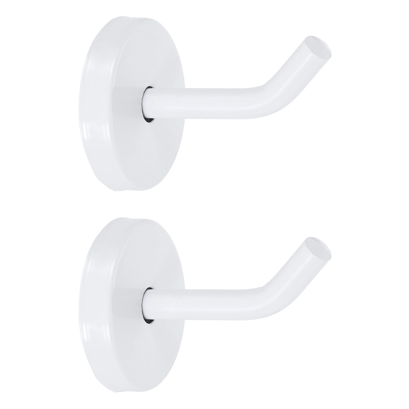 2Pcs 2 Inch Coat Hooks Stainless Steel Long Nose Wall Mount Hook White gallery