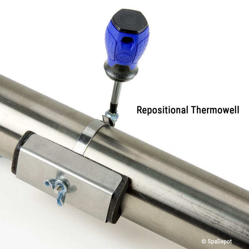 15in Universal Flo-Thru Adjustable Hot Tub Spa Heater - Choose 5.5, 4.5, or 4kW gallery