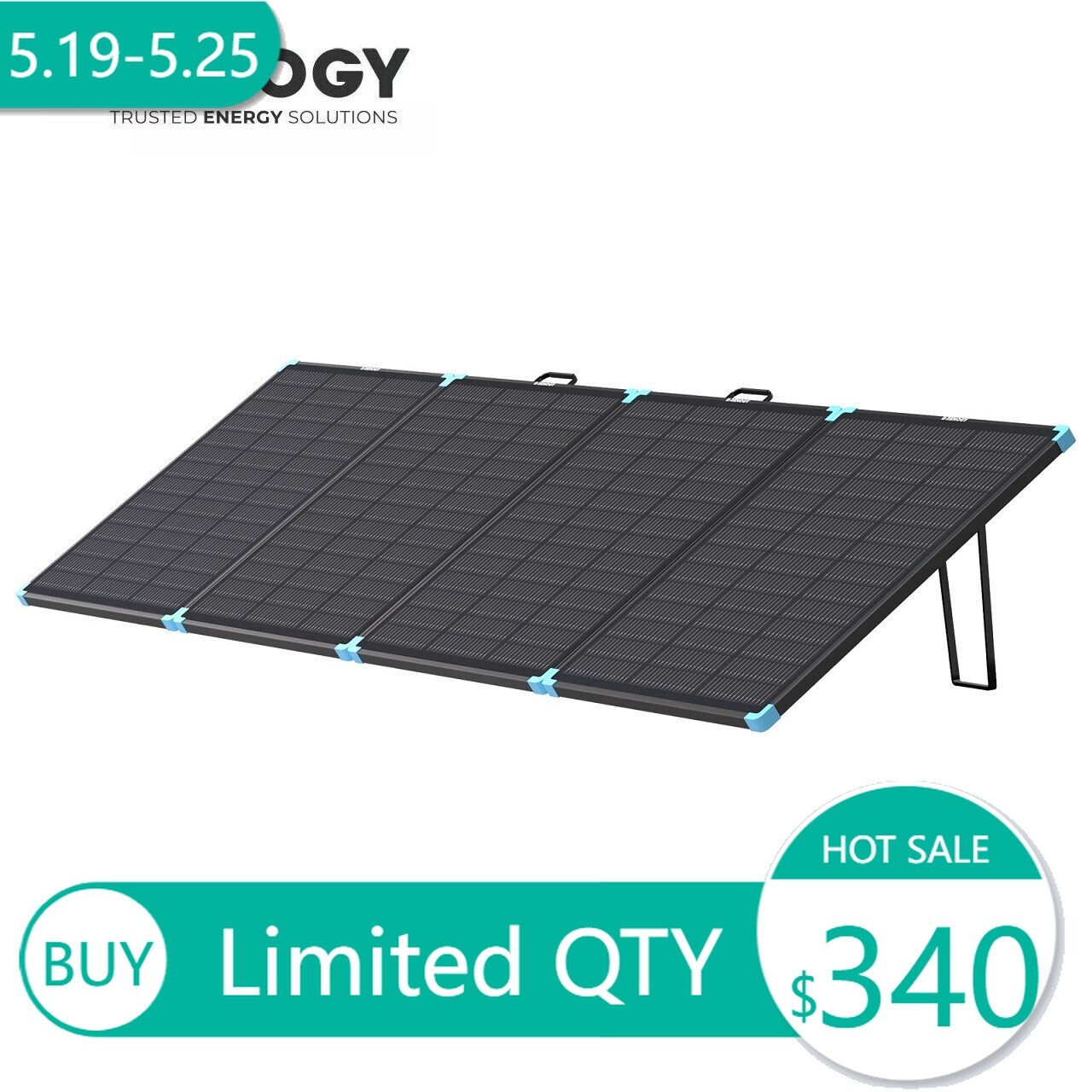 Renogy 300W Lightweight Portable Solar Suitcase Foldable Solar Panel Outdoor gallery