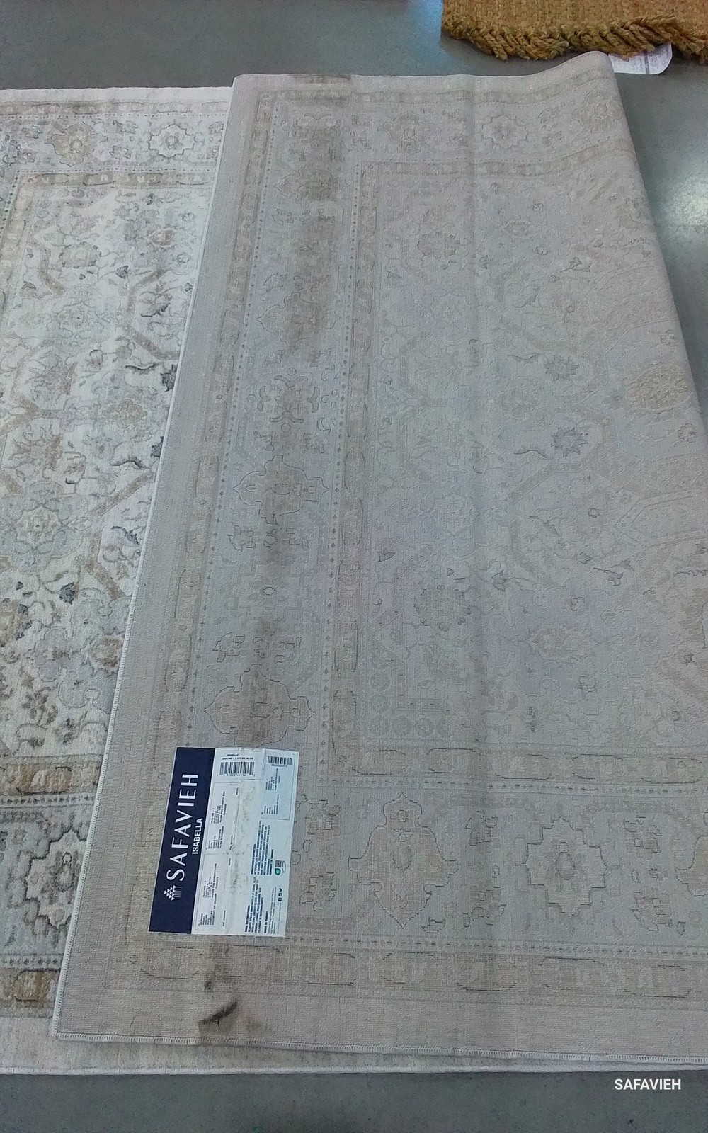 CREAM / BEIGE 6'-7" x 9'-0" Back Stain Rug, Reduced Price 1172801685 ISA916B-7 gallery